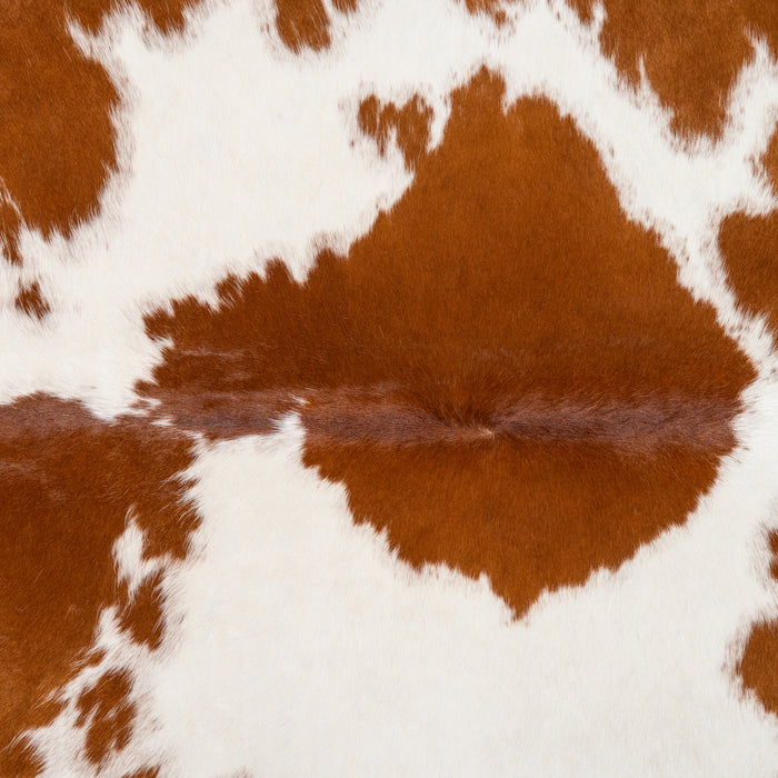 Brazilian Brown and White Cowhide Rug Size 6'2" L x 6'3" W 1828
