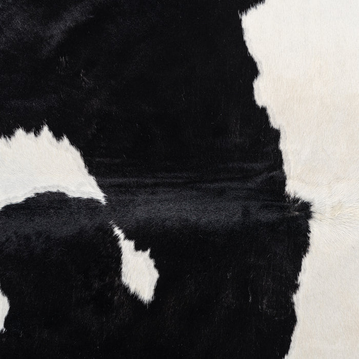 Brazilian Black and White Cowhide Rug Size 6'10" L x 6'10" W 2005