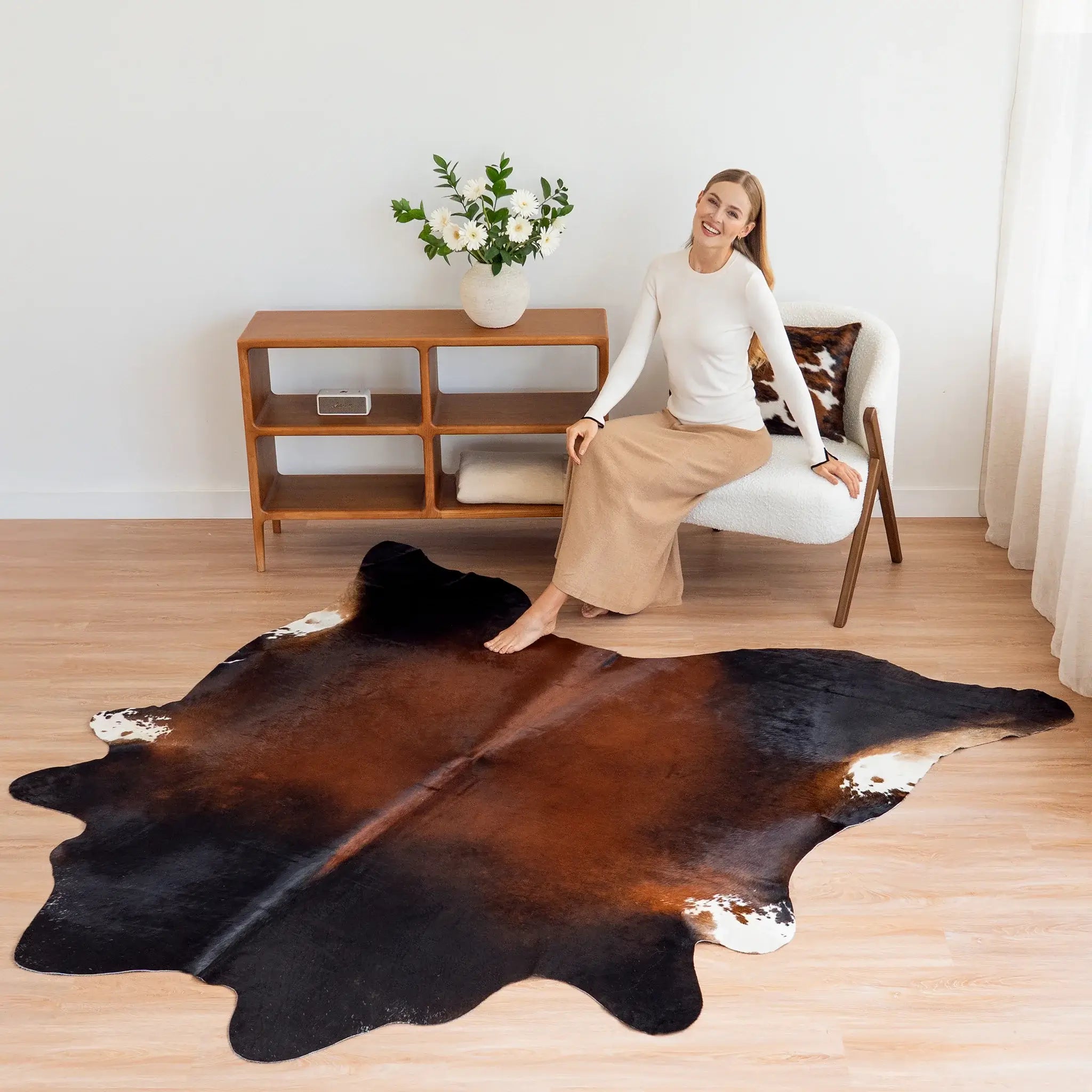 Mahogany Cowhide Rug | Rich Brown & Black | eCowhides