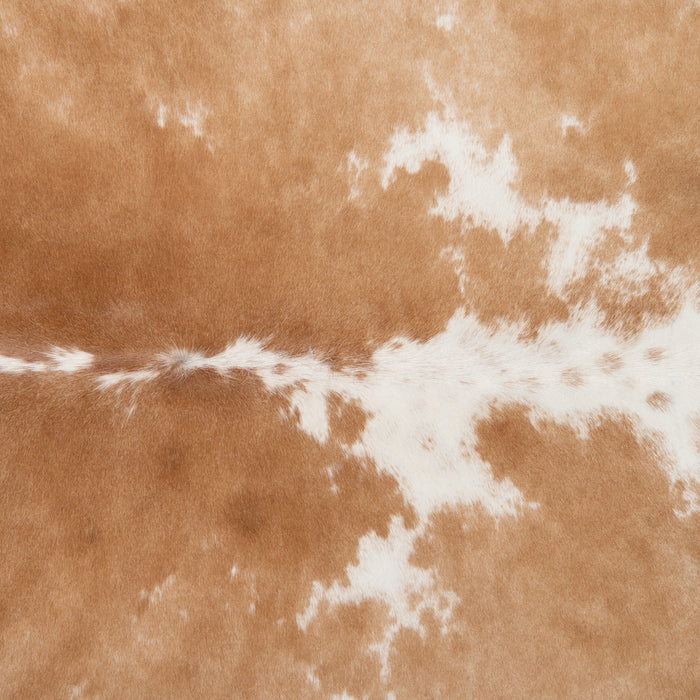 Brazilian Palomino and White Cowhide Rug Size 6'10" L x 5'11" W 2088