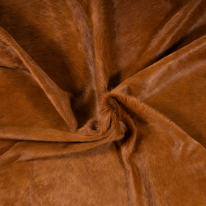Brazilian Brown Cowhide Rug Size 7'2" L x 6'4" W 7275