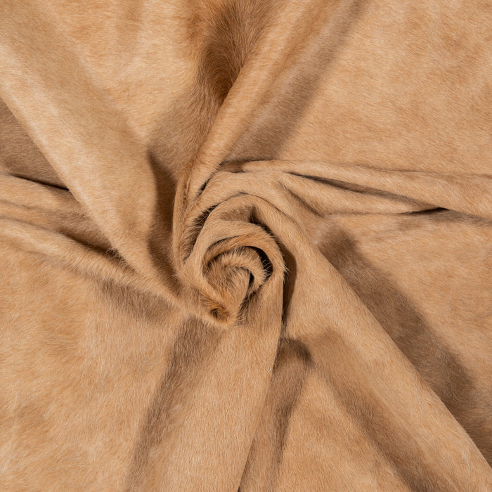 Brazilian Beige Cowhide Rug Size 6'11" L x 6'9" W 2509