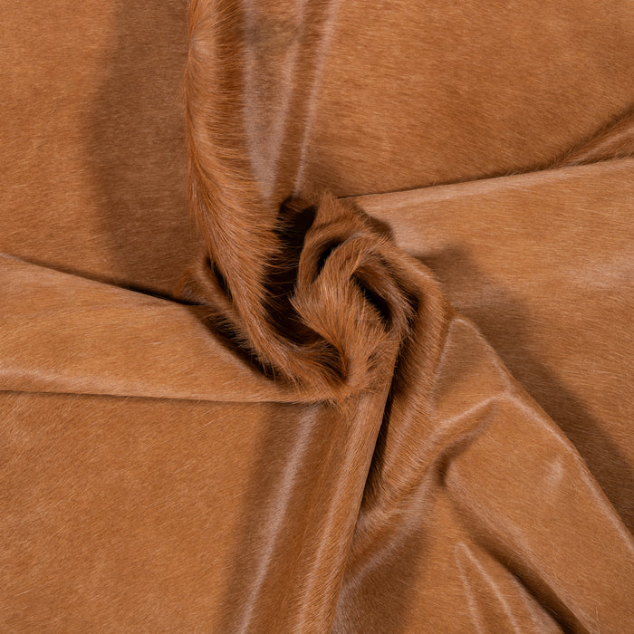 Brazilian Beige Cowhide Rug Size 6'11" L x 6'10" W 2510