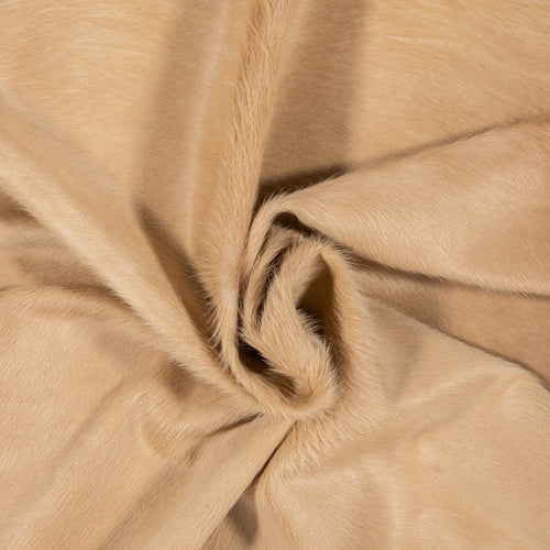 Brazilian Beige Cowhide Rug Size 6'6" L x 6'4" W 2519