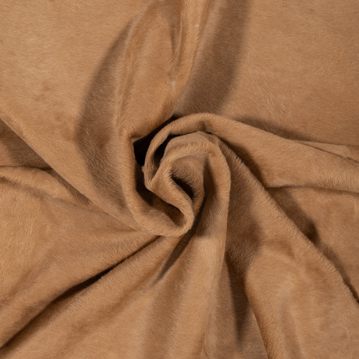 Brazilian Beige Cowhide Rug Size 6'6" L x 6'7" W 2521