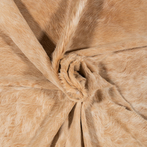 Brazilian Beige Cowhide Rug Size 7'2" L x 6'9" W 2526