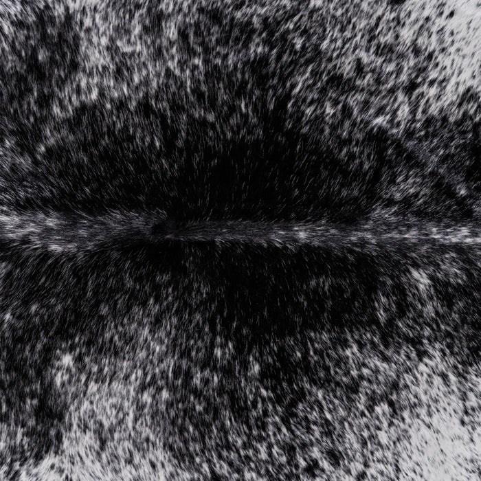 Brazilian Black Salt and Pepper Cowhide Rug Size 7'8" L x 7'4" W 3216