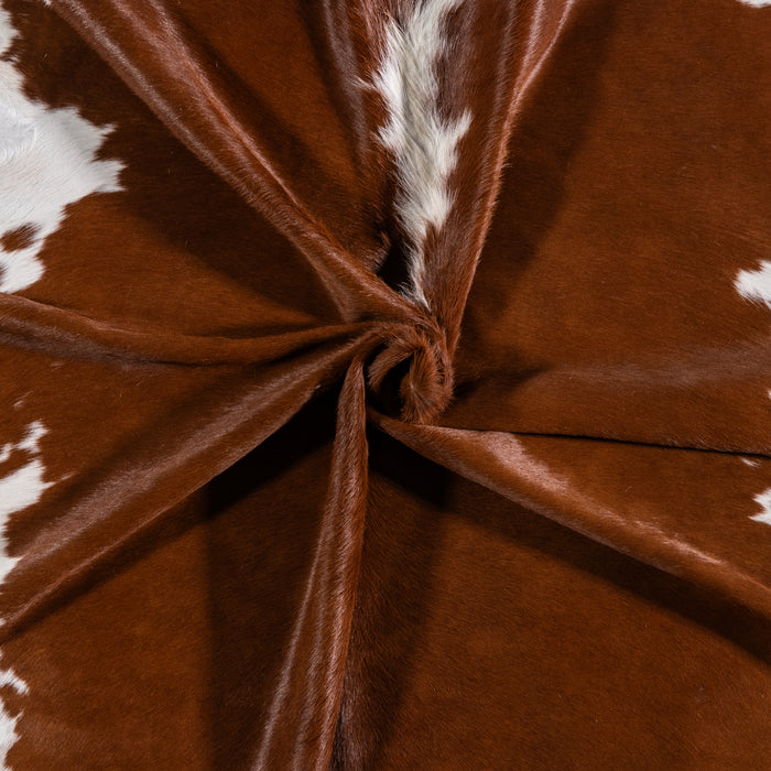 Brazilian Hereford Cowhide Rug Size 7'0" L x 6'6" W 3223