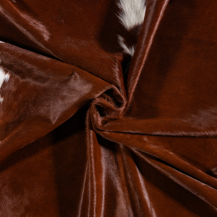 Brazilian Hereford Cowhide Rug Size 7'1" L x 5'11" W 3227