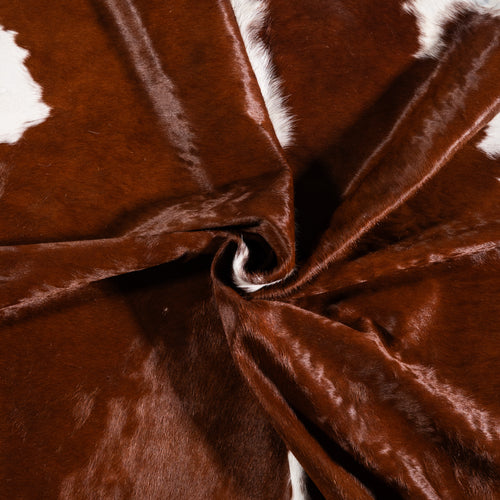 Brazilian Hereford Cowhide Rug Size 7'1" L x 6'9" W 3248