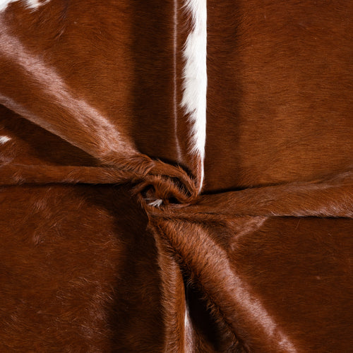 Brazilian Hereford Cowhide Rug Size 7'4" L x 7'1" W 3252