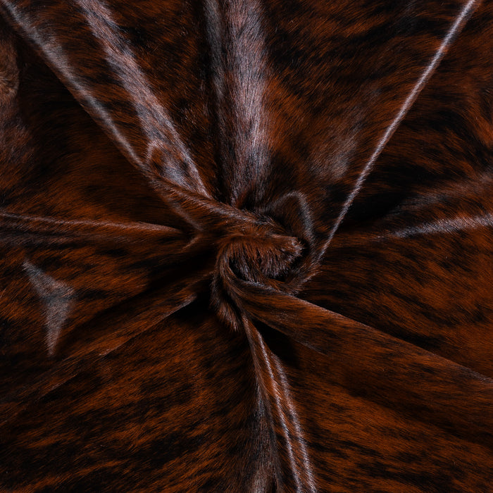 Brazilian Dark Brindle Cowhide Rug Size 7'0" L x 6'4" W 3320