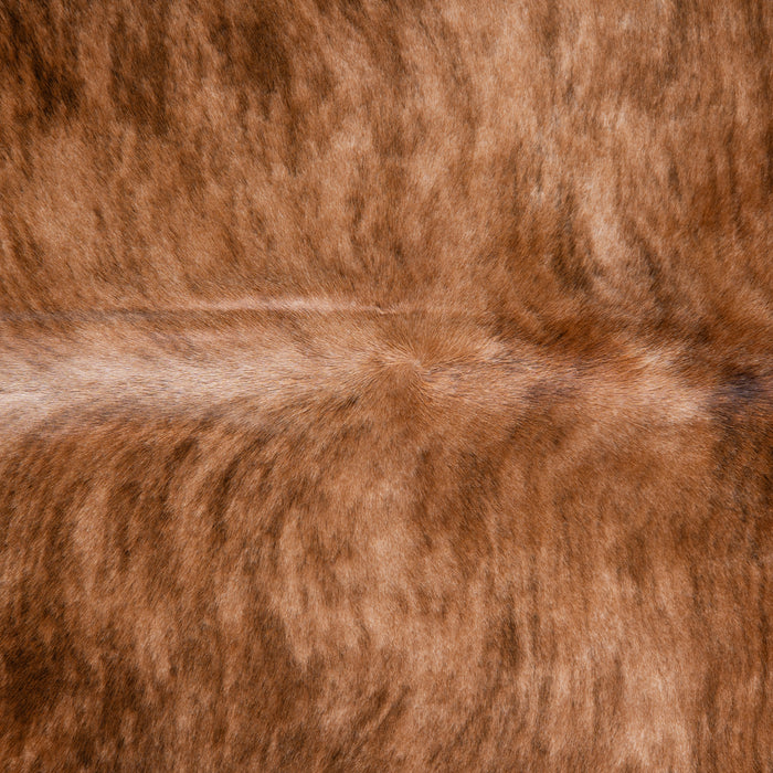 Brazilian Brindle White Belly Cowhide Rug Size 6'11" L x 7'3" W 3342