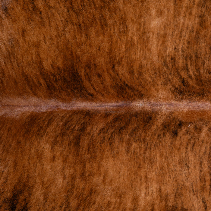 Brazilian Brindle White Belly Cowhide Rug Size 7'8" L x 8'4" W 3355