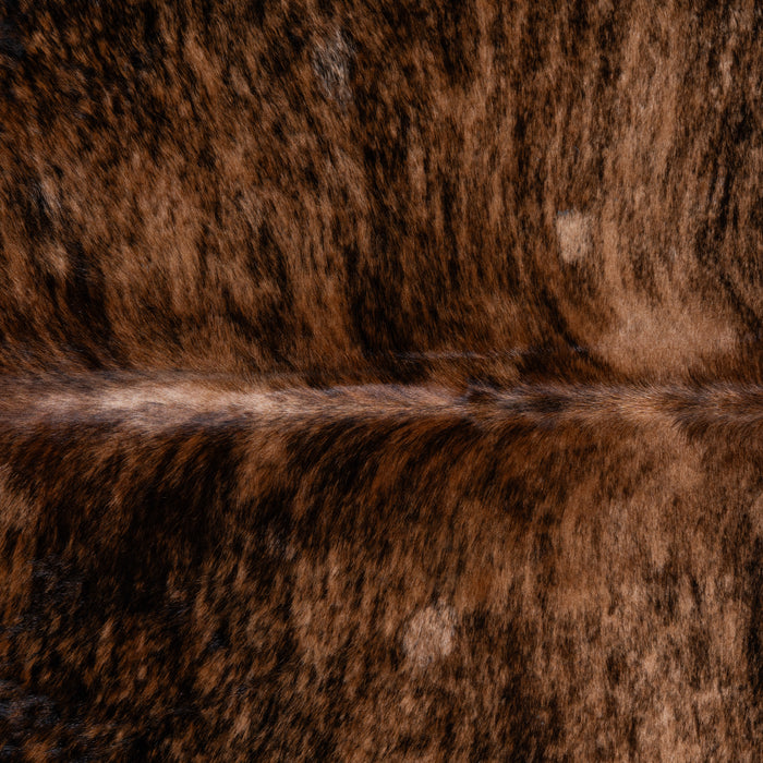 Brazilian Brindle Cowhide Rug Size 6'11" L x 7'1" W 3369