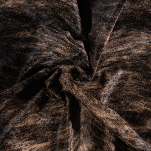 Brazilian Dark Brindle Cowhide Rug Size 6'11" L x 6'7" W 3375