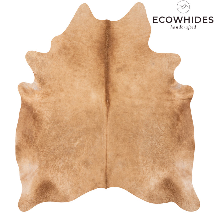 Brazilian Beige Cowhide Rug Size 7'2" L x 6'6" W 1538