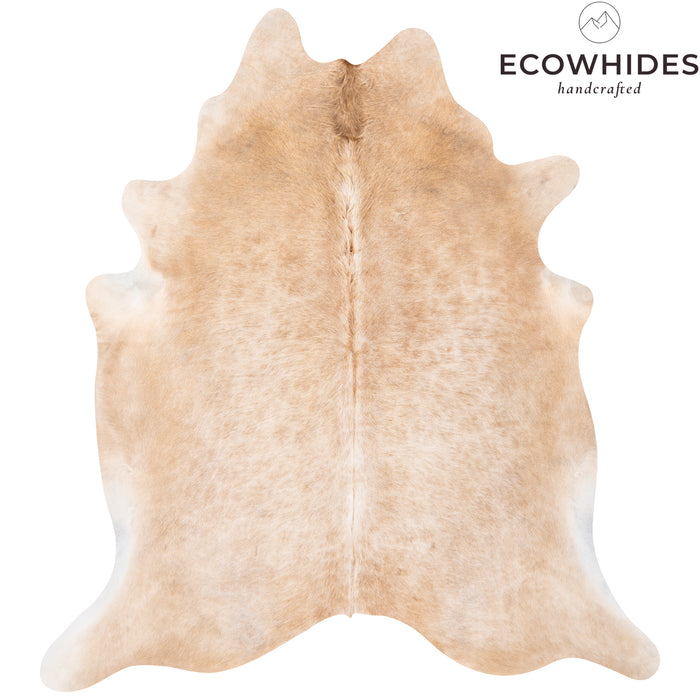Brazilian Beige Cowhide Rug Size 6'8" L x 6'3" W 1548