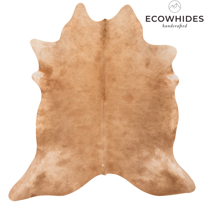 Brazilian Beige Cowhide Rug Size 6'7" L x 6'5" W 1552