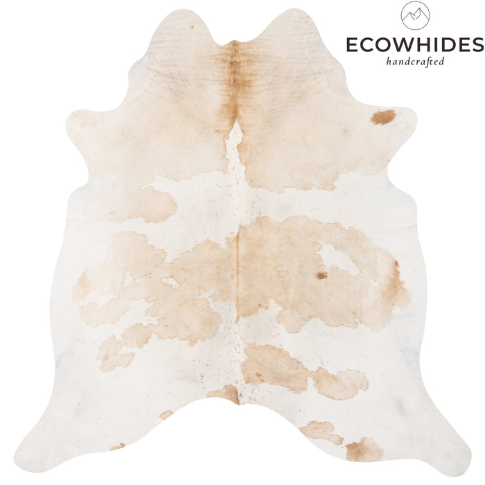 Brazilian Palomino and White Cowhide Rug Size 6'11" L x 6'11" W 1626