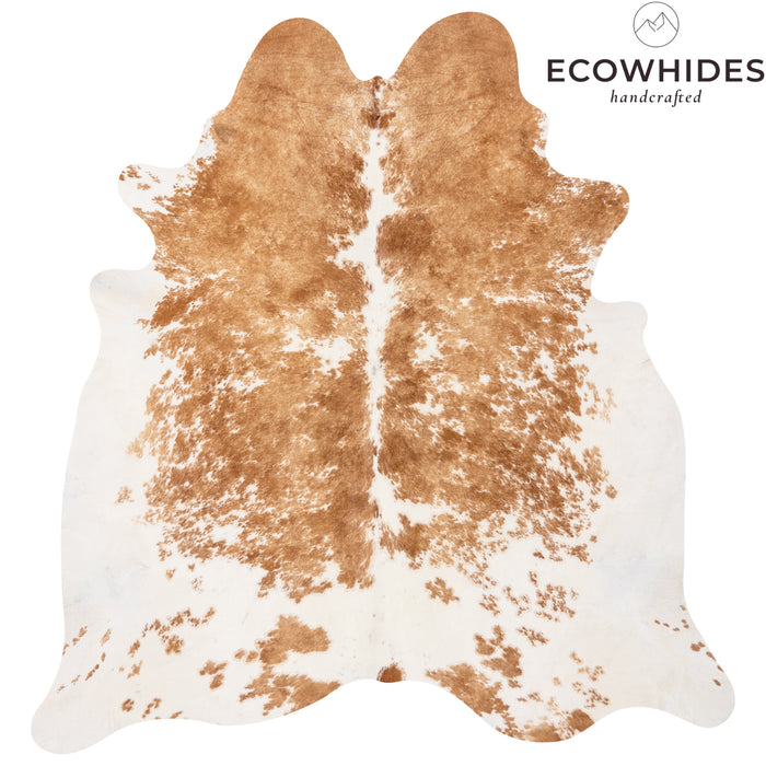 Brazilian Palomino and White Cowhide Rug Size 7'0" L x 7'0" W 1640