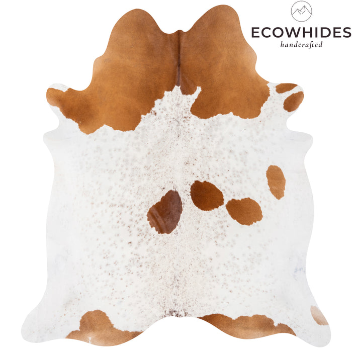 Brazilian Brown and White Cowhide Rug Size 7'6" L x 6'10" W 1728