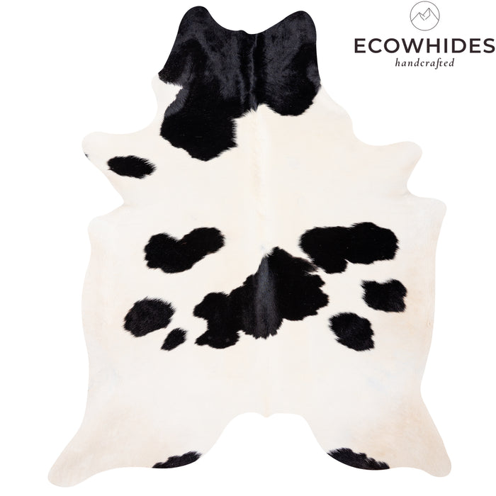 Brazilian Black and White Cowhide Rug Size 7'2" L x 5'11" W 1844