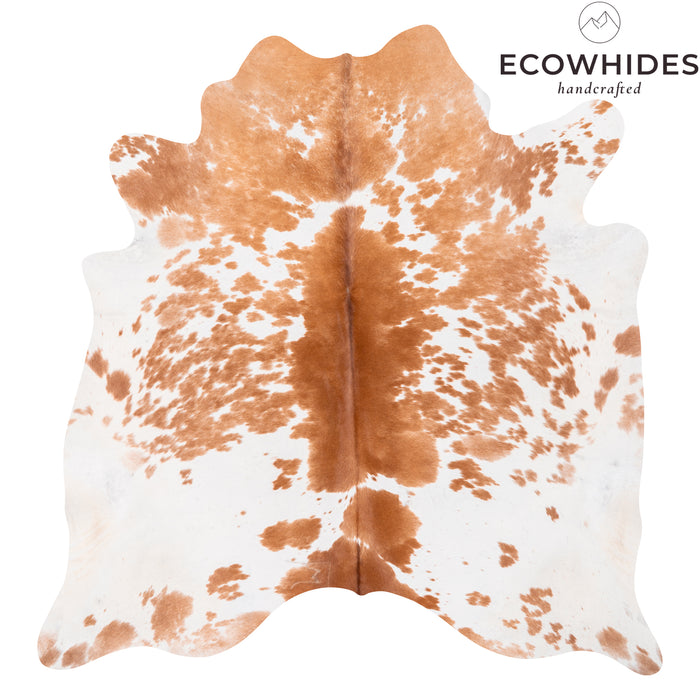 Brazilian Palomino and White Cowhide Rug Size 7'0" L x 7'1" W 2361