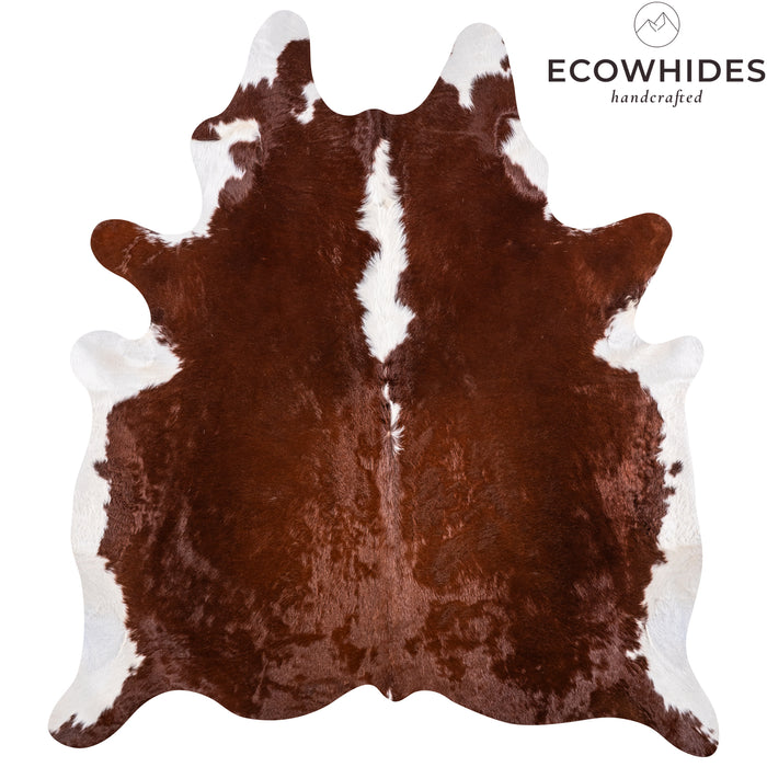 Brazilian Hereford Cowhide Rug Size 7'1" L x 6'2" W 3249