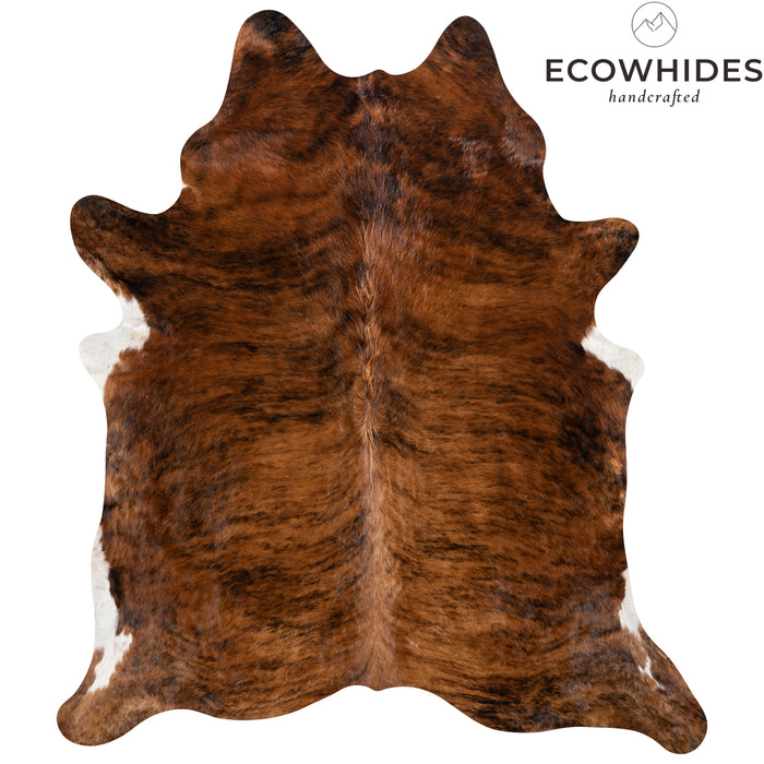 Brazilian Brindle Cowhide Rug Size 7'1" L x 6'3" W 3543