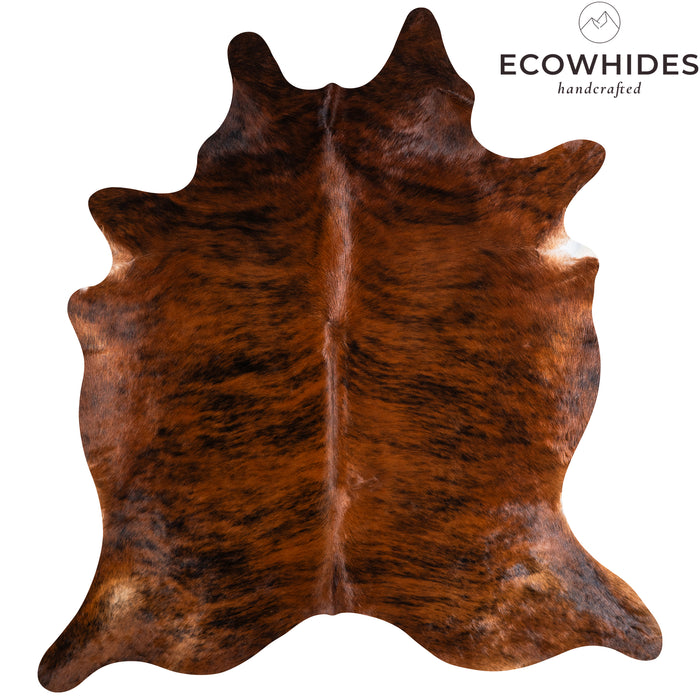 Brazilian Brindle Cowhide Rug Size 7'4" L x 7'0" W 3751