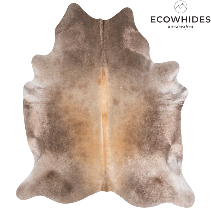 Brazilian Grey Palomino Cowhide Rug Size 7'8" L x 6'11" W 3830