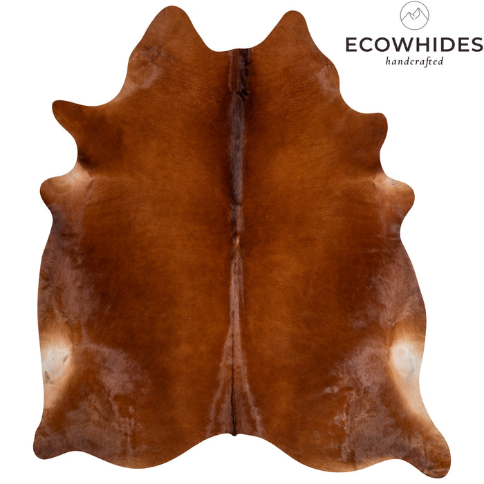 Brazilian Brown Cowhide Rug Size 7'5" L x 6'7" W 0386