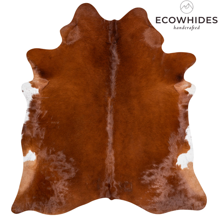Brazilian Brown Cowhide Rug Size 6'11" L x 6'3" W 0397