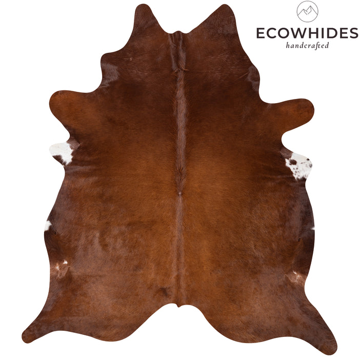 Brazilian Brown Cowhide Rug Size 7'2" L x 6'11" W 0407
