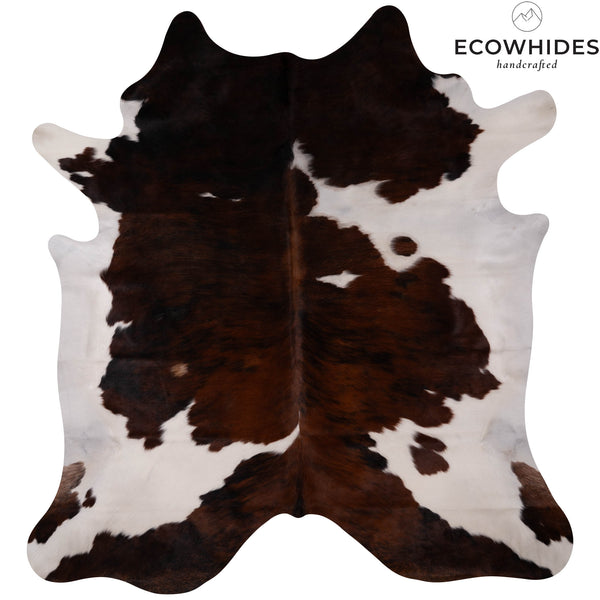 Tricolor Cowhide Rug Size 7'11'' L X 7'4'' W 4954 , Stain Resistant Fur | eCowhides