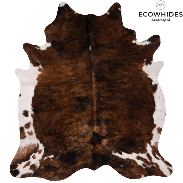 Brindle White Belly Cowhide Rug Size 6'6'' L x 5'11'' W 4970