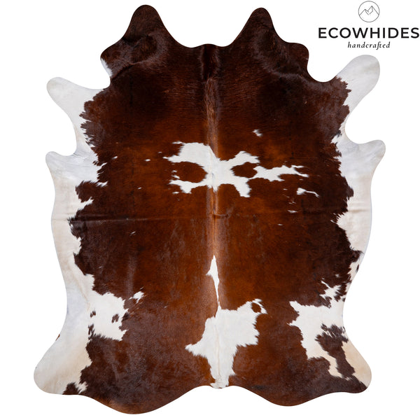 Brown And White Cowhide Rug Size 7'5'' L X 5'11'' W 5230 , Stain Resistant Fur | eCowhides