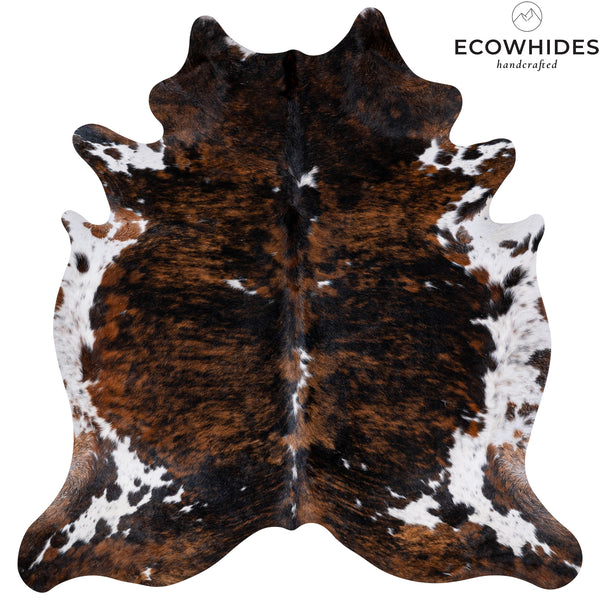 Brindle Mix Cowhide Rug Size 6'8'' L X 6'4'' W 5282 , Stain Resistant Fur | eCowhides