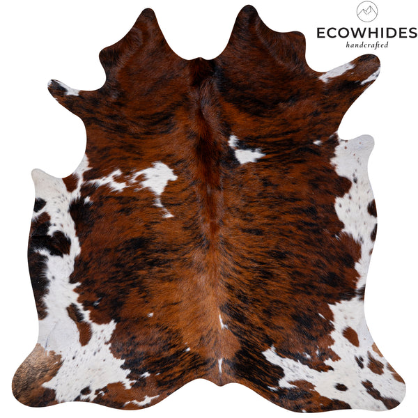 Brindle Mix Cowhide Rug Size 6'4" L X 6'8" W 5397 , Stain Resistant Fur | eCowhides