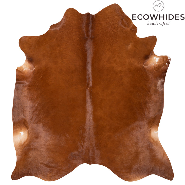 Brazilian Brown Cowhide Rug Size 7'0" L x 6'5" W 0633