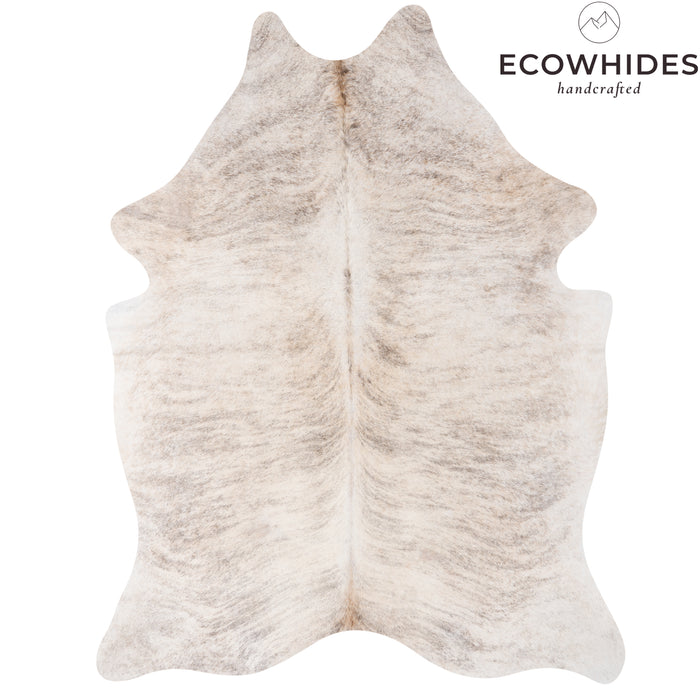 Brazilian Light Grey Brindle Cowhide Rug Size 7'2" L x 5'9" W 0899