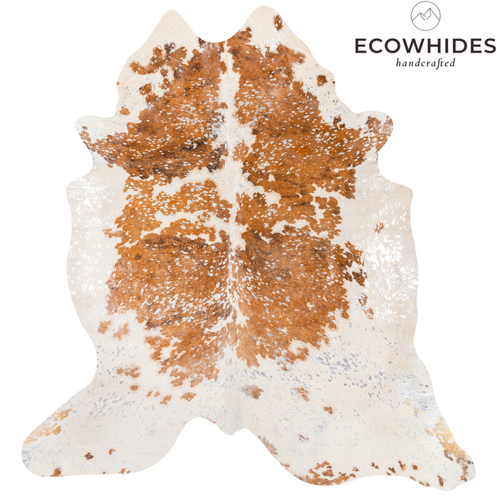 Brazilian Silver Metallic Cowhide Rug Size 7'2" L x 6'7" W 9261