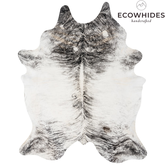 Brazilian Light Grey Brindle Cowhide Rug Size 8'3" L x 6'7" W 9239