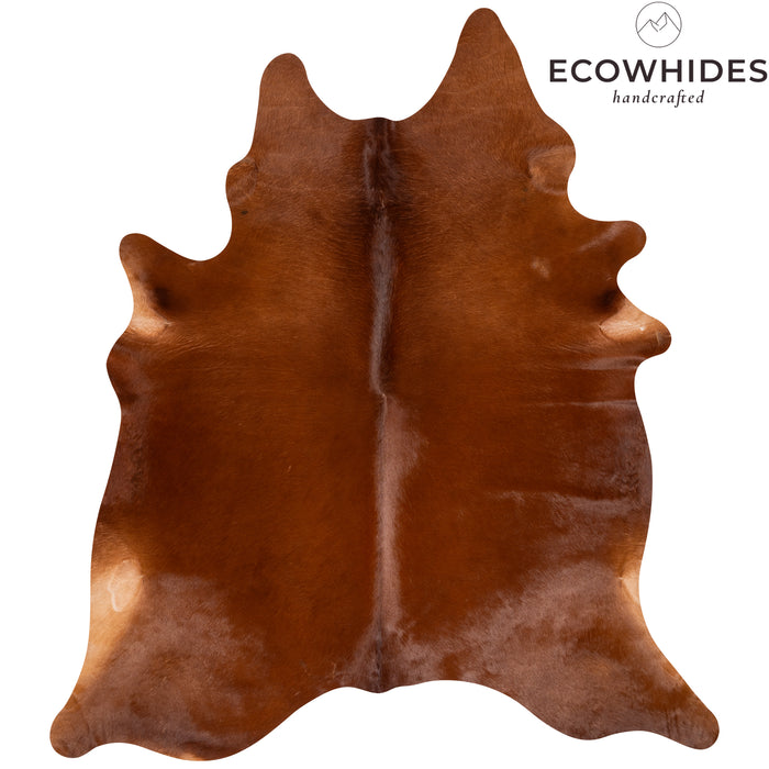 Brazilian Brown Cowhide Rug Size 7'4" L x 6'10" W 9666