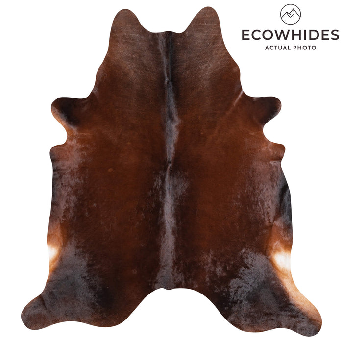 Brazilian Mahogany Cowhide Rug Size 7'10" L x 7'0" W 1000