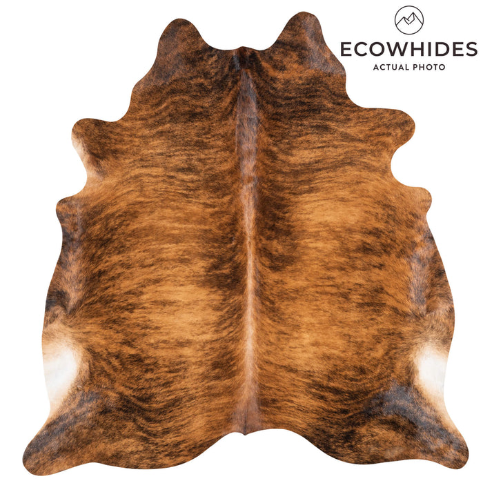 Brazilian Brindle Cowhide Rug Size 6'8" L x 6'2" W 1028
