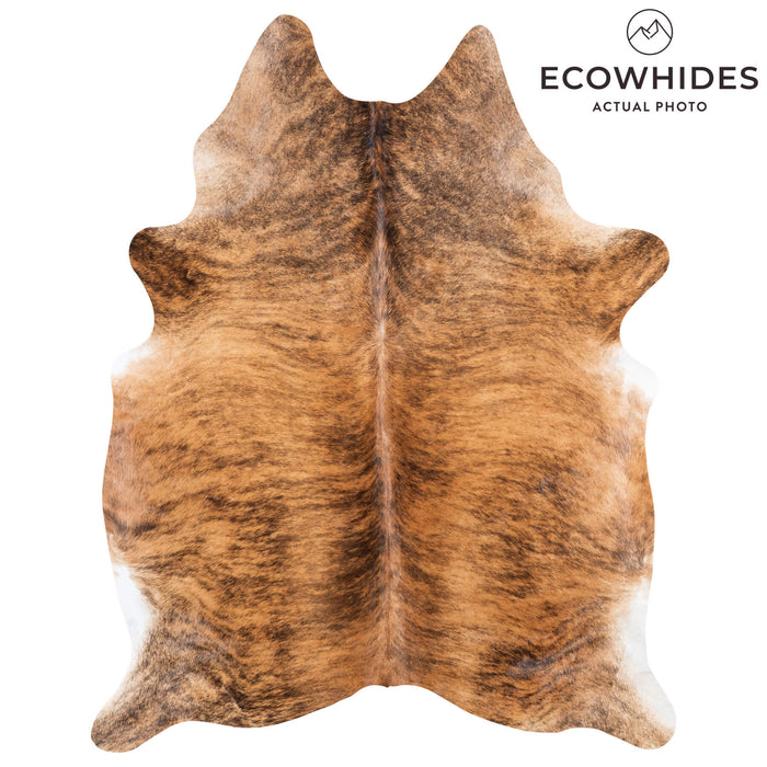 Brazilian Brindle Cowhide Rug Size 7'0" L x 5'6" W 1036