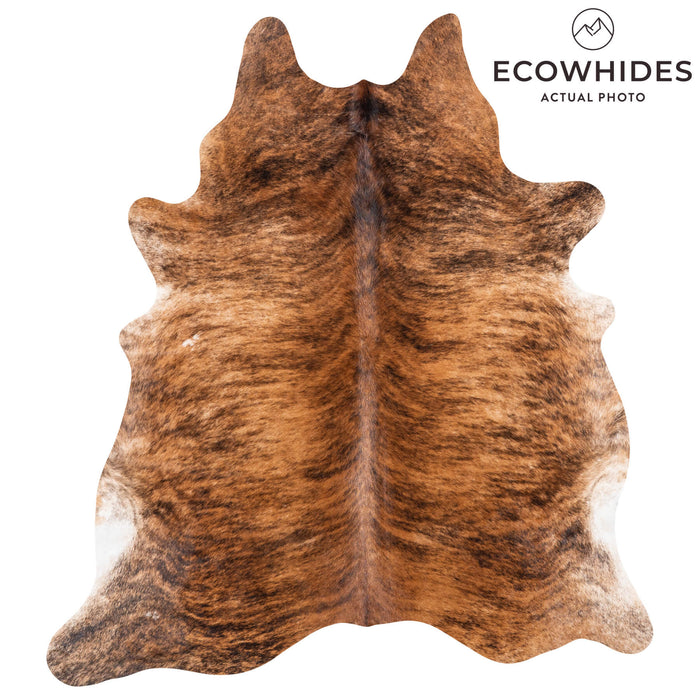 Brazilian Brindle Cowhide Rug Size 6'11" L x 6'6" W 1039