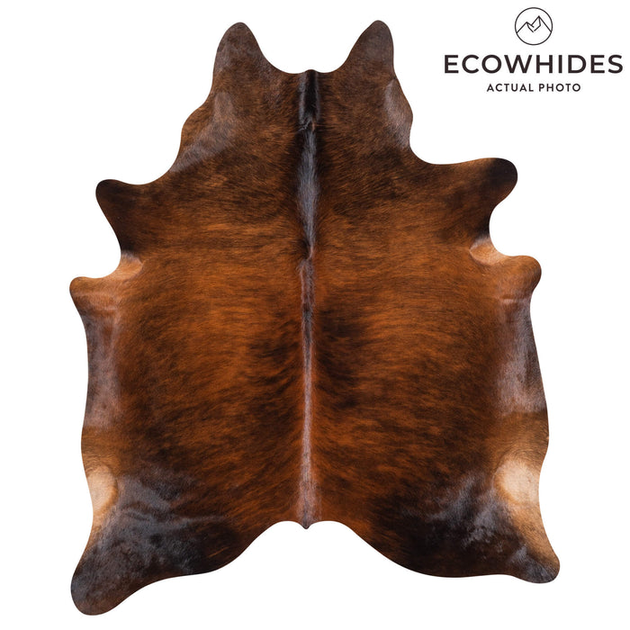 Brazilian Dark Brindle Cowhide Rug Size 7'1" L x 5'11" W 1059